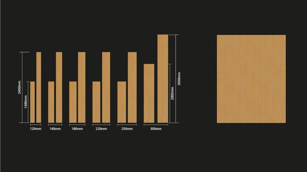 dimensiones parquet multicapa