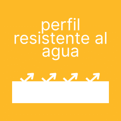 Perfil resistente al agua