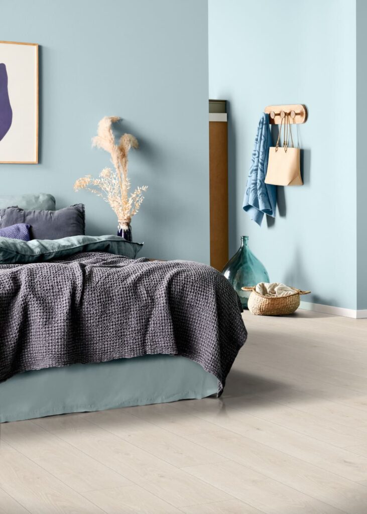 tarima laminada blanca roble trebla